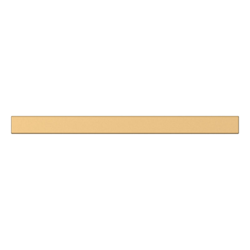 Unlacquered Brass 4" Finger Edge Pull with Mounting Hardware