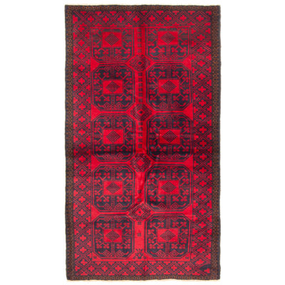 Rizbaft Red Rug 3'5" x 6'4"