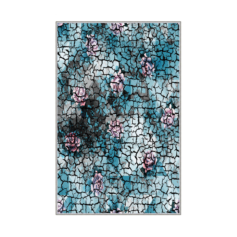 Premium Hall Carpet (3.3 x 6.6 ft), 100% Polyester, 0.4 in Pile Height | Antibacterial, Non-Slip PVC Dot Underside | Machine Washable, 3D Digital Printing | Ideal for Living Room, Bedroom, and Entryway Decor