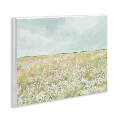 Plaque murale paysage de champ en herbe, design par Leah Straatsma