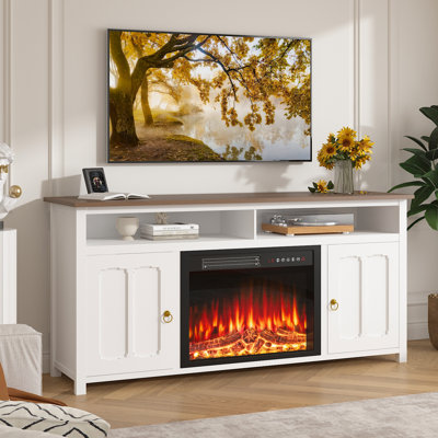 Meuble télé 58 po avec foyer électrique