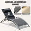 Ensemble de 2 chaises longues de piscine inclinables à 5 positions-1899649243