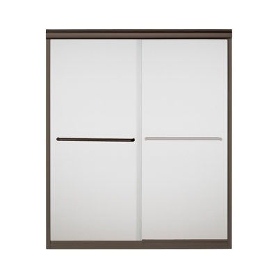 Porte de douche sans cadre Finesse 59,62 po x 70,063 po Finesse