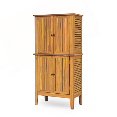 Armoire d'extérieur à lattes, armoire d'appoint