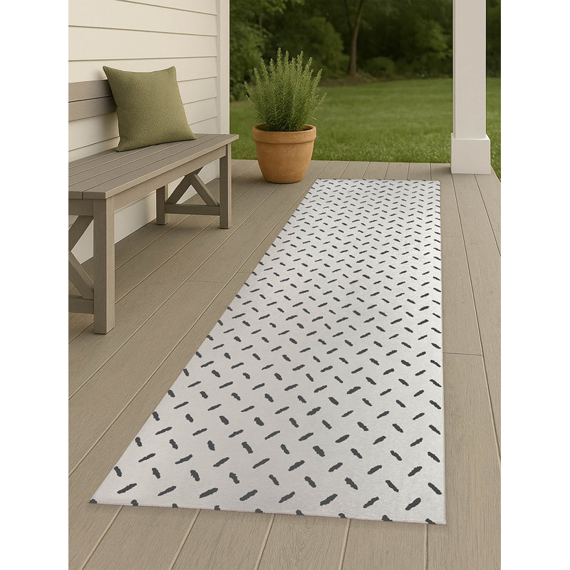 Kat Non-Slip Outdoor Rug, Runner 2'6" x 8'