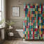 Rideau de douche 1 pièce Cozy Plaid Collection-2084411436