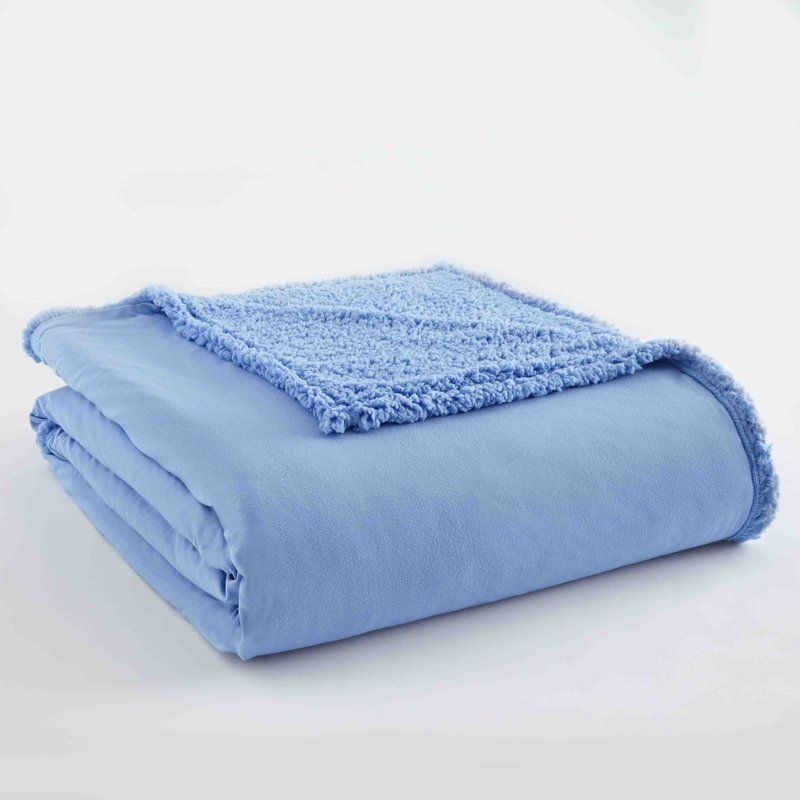 Couverture en sherpa Micro Flannel MD, Double / grand (l 90 po x L 90 po), Splendeur matinale