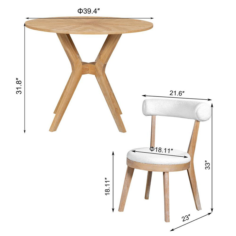 Dining Table Set for 2 Person