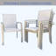 Ensemble de 2 chaises de jardin pour l'extérieur, jardin, bord de piscine-603614224-603614225