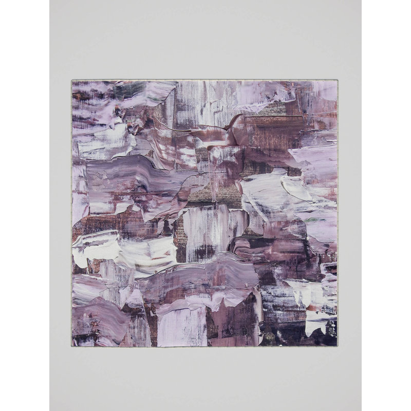 Aivars Washable Abstract Indoor Rug, Square 3'