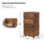 Table de bout avec 2 tiroirs de rangement en bois massif A livraison-100845469