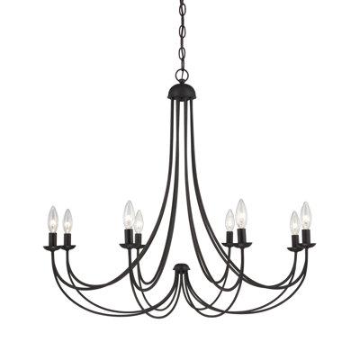 Drea 8 - Light Metal Dimmable Chandelier