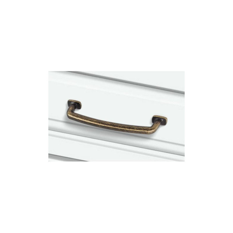 Belcastel I Bar Pull, 3 3/4", Distressed Antique Brass