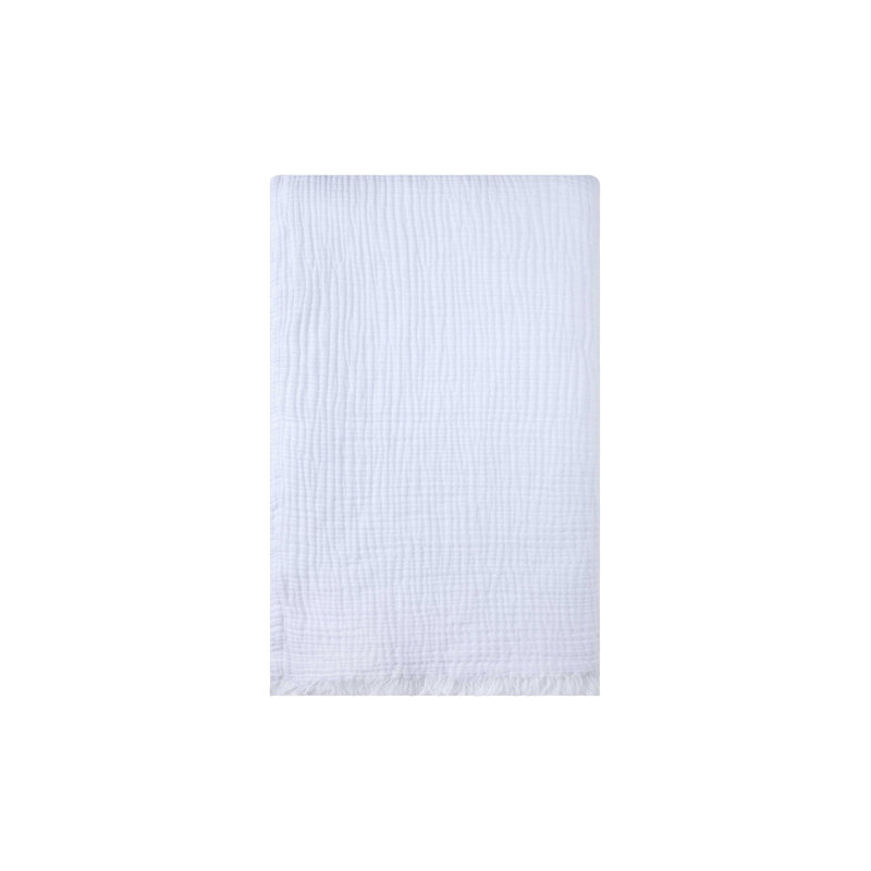 Muslin Coverlet, King Coverlet / Bedspread, White