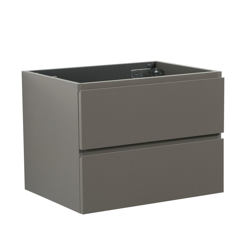 Armoire murale sans bassin en gris, structure à deux tiroirs, présentation moderne et minimaliste, construction robuste, utilisation facile de nettoyage, bassin gris clair,, informations, constructions, actions,
