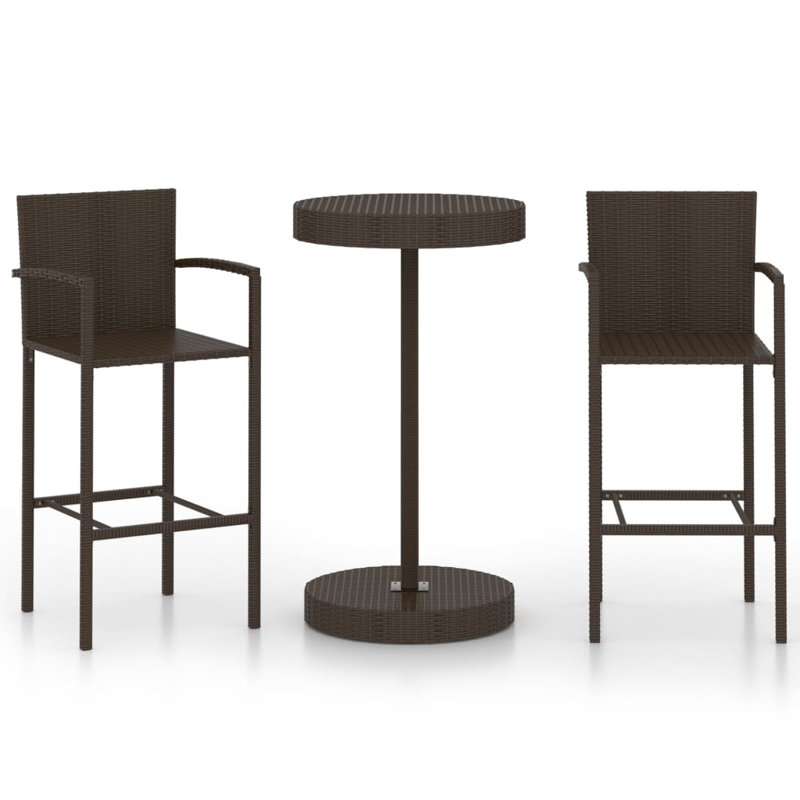 Round 2 - Person Dining Set, Brown