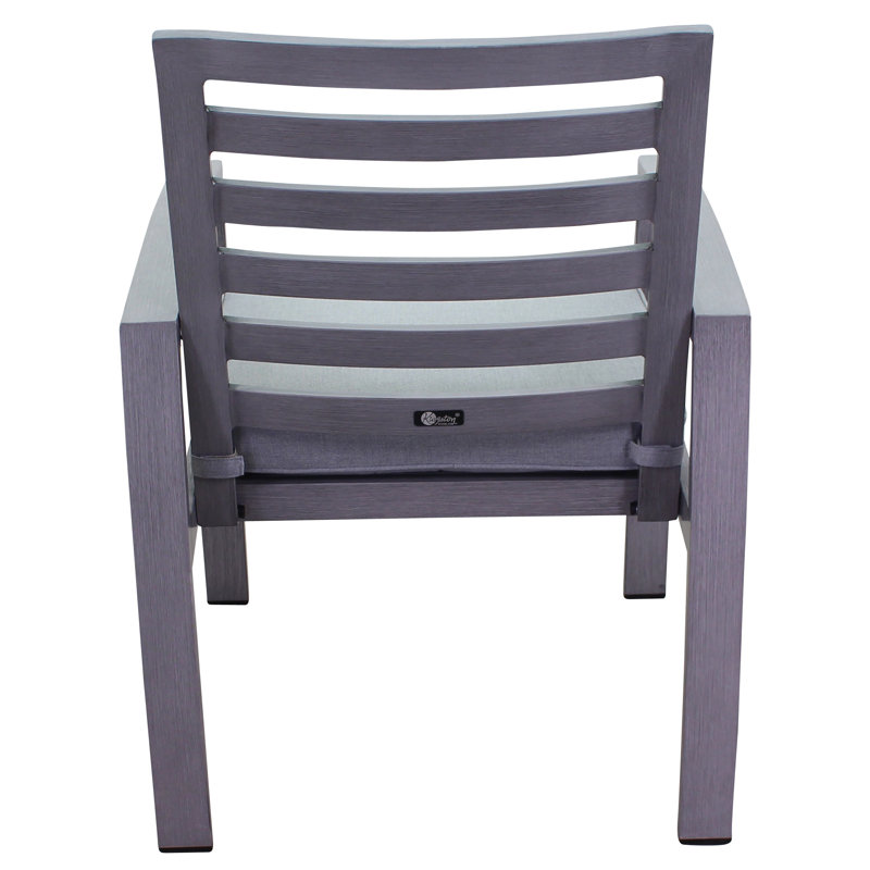 Chaise de patio avec coussins sunbrella Shoaf