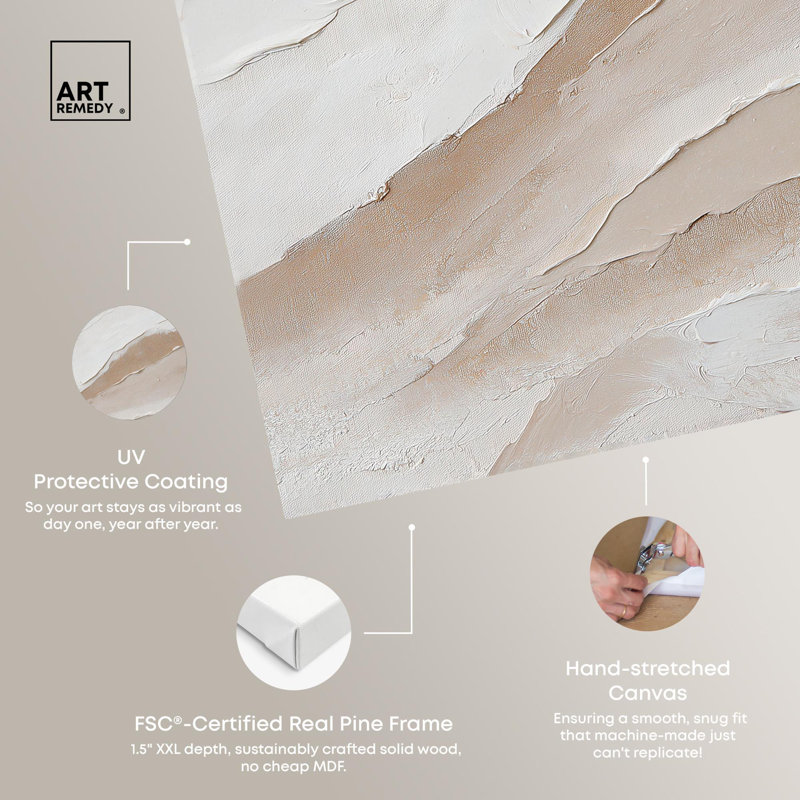 «Grounded Essence», toile minimaliste abstraite par Art Remedy, H 30 po x l 30 po x P 1,5 po, Toile tendue