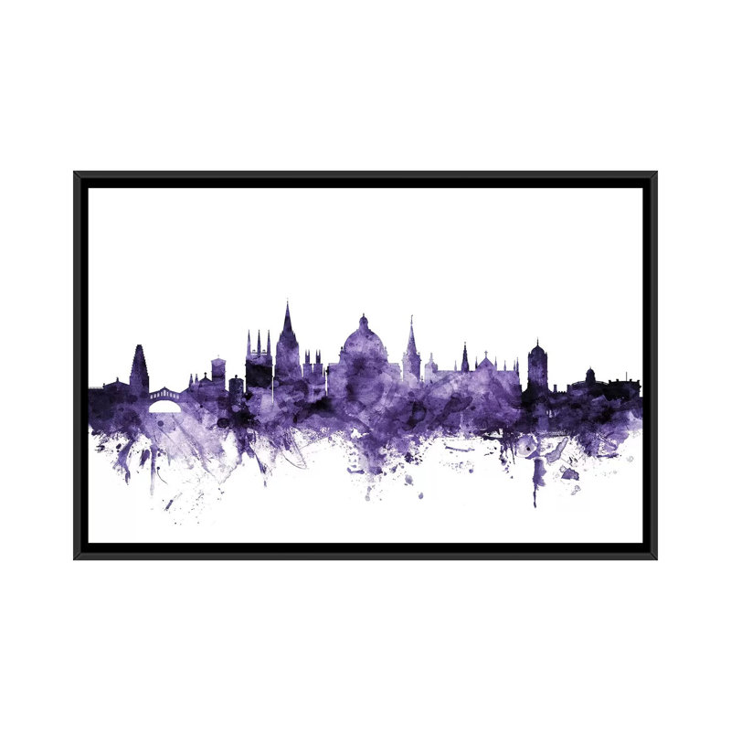 « oxford, england horizon » par michael tompsett, impression sur toile tendue, H 18 po x l 26 po x P 1,5 po, Pas de tapis