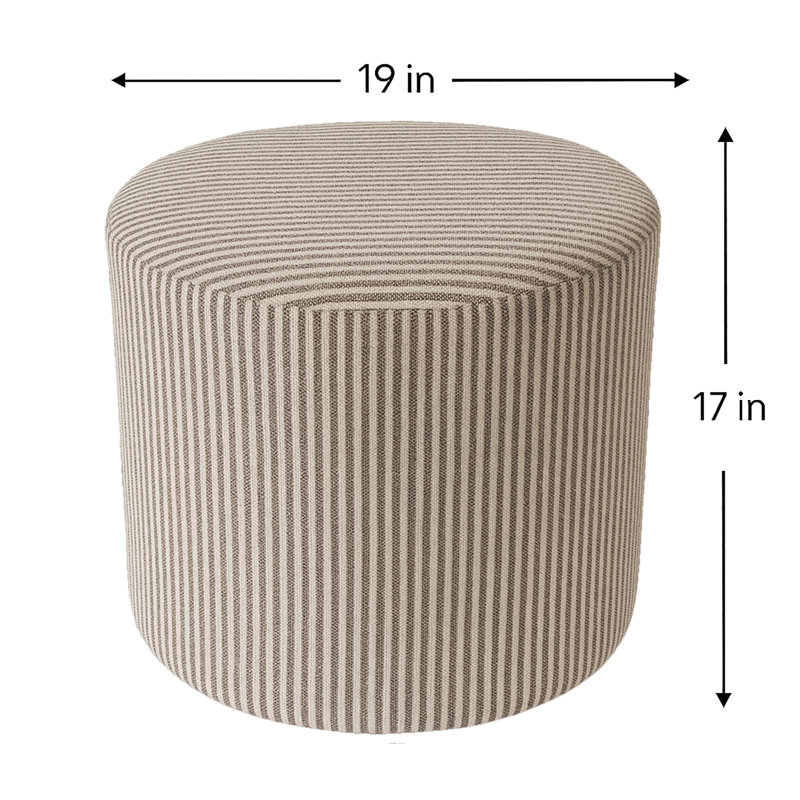 Repose-pieds Crescendo, Polyester rayé brun