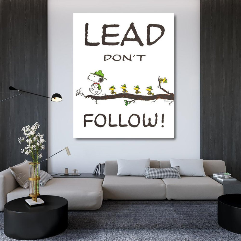 Lead Do not Follow, 45" H x 36" W