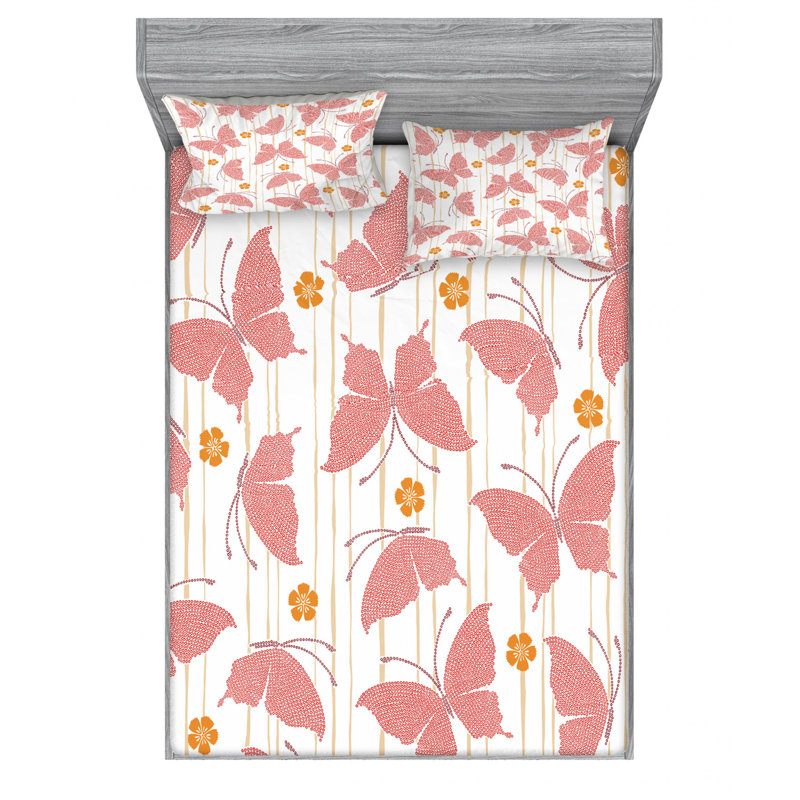 Microfiber Sheet Set, Queen Sheet Set with Fitted Sheet