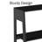 Lavish Home 23.5"L x 16.5"W x 71"H Freestanding 5-Tier Wood Ladder Bookshelf, Black-1390489229