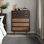 Modern Simple Rattan Decor Wooden Accent Chest