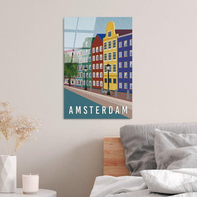 Stunning Tempered Glass Wall Art Painting, 11.8 x 17.7 inches | 100% Tempered Glass, Thickness: 0.16 inches | Fade-Resistant Back Surface Print, Vivid Colors | Perfect for Home Decor & Modern Aesthetics