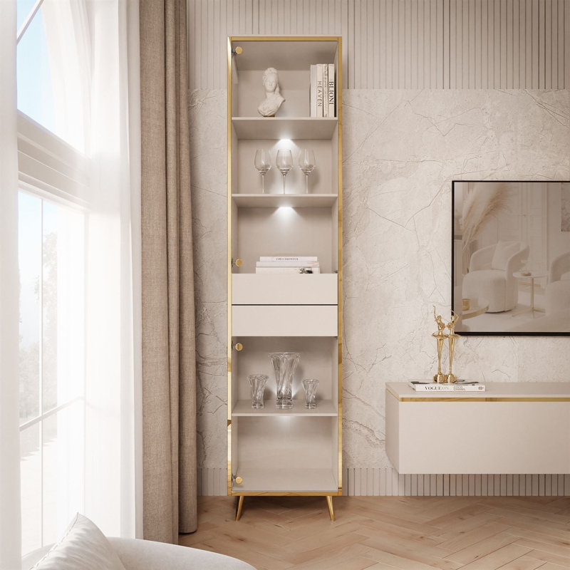 Aurora Display with LED Lighting, Cashmere