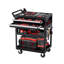 5-Tier Tool Cart on Wheels 400 lb Rolling Work Cart with Drawer & Pegboard