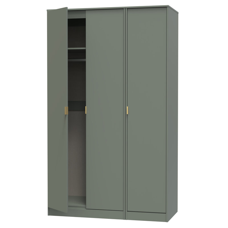 Bibek Manufactured Wood Wardrobe, Reed Green