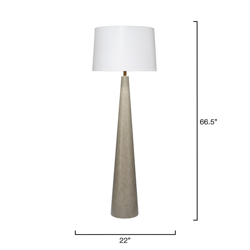 Alps Steel Floor Lamp, Warm Grey