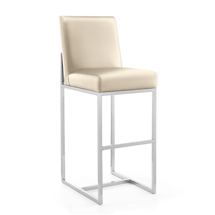 Element Upholstered Counter Stool with Metal Frame