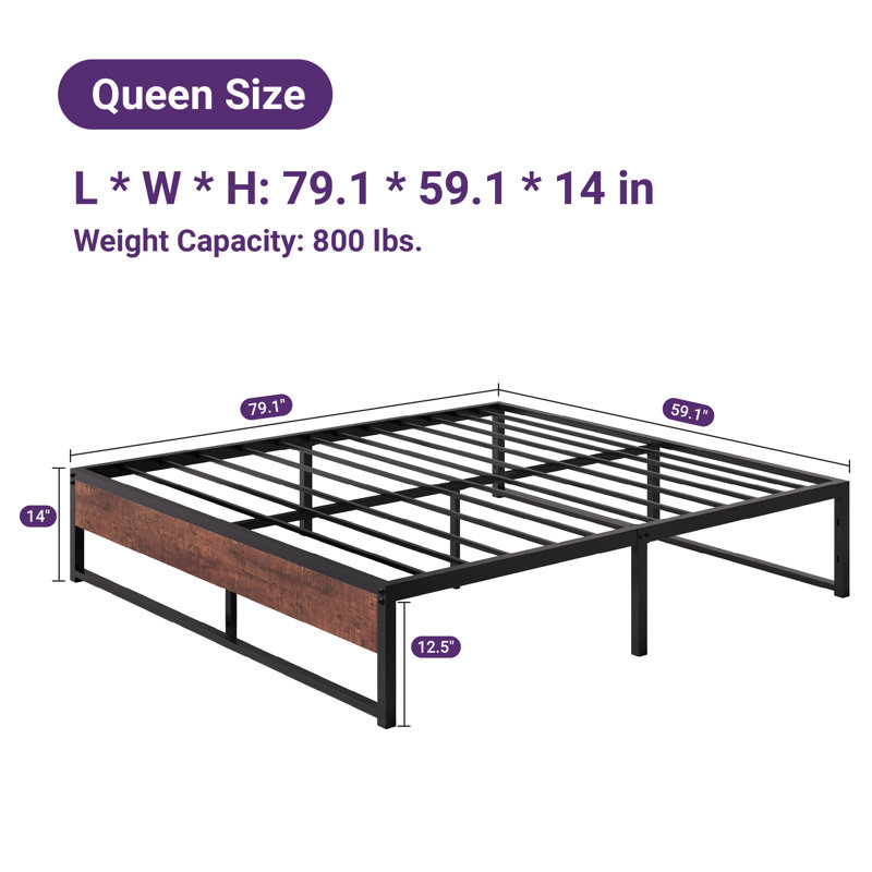 Benjamen Platform Bed, Queen
