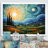Vangogh The Swaying Cypress II - Vangogh Wall Art by Vincent Van Gogh Painting-1385134978-1355934216-1385135098