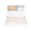Lit simple avec tête de lit en bois naturel - Ports inclus-1264212067