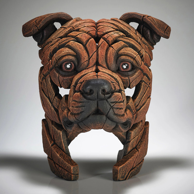 Figurine de buste de terrier Bull