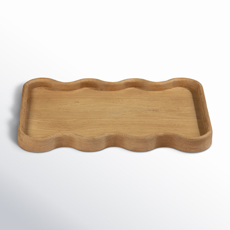Almandine Solid Wood Tray, 1.5" H x 19.25" W x 13.1" D, Brown