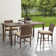 Lillebonne Rectangular 4 - Person 67.5" Long Dining Set with Cushions