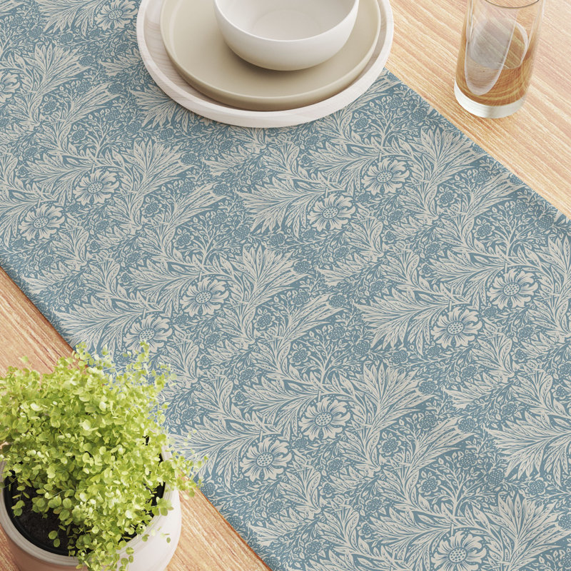 Table Runner, 100% Cotton, Floral 73, 72" x 16"