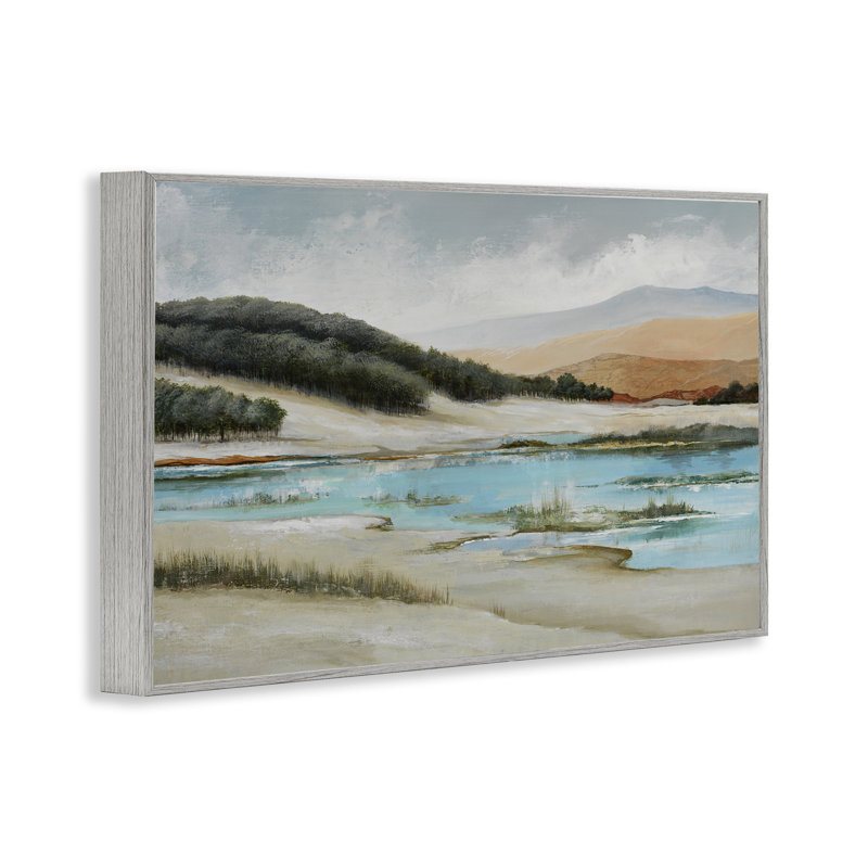 River's Edge, estampe numérique du paysage par Max Maxx, Estampe numérique Farmhouse, H 12 po x l 18 po