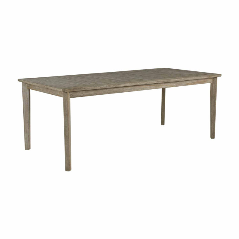 Woodlawn Teak Dining Table, Oyster Teak, 40" W x 84" L x 31" H