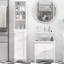 Grand rangement pour salle de bain - 3 tablettes pour garder les articles organisés