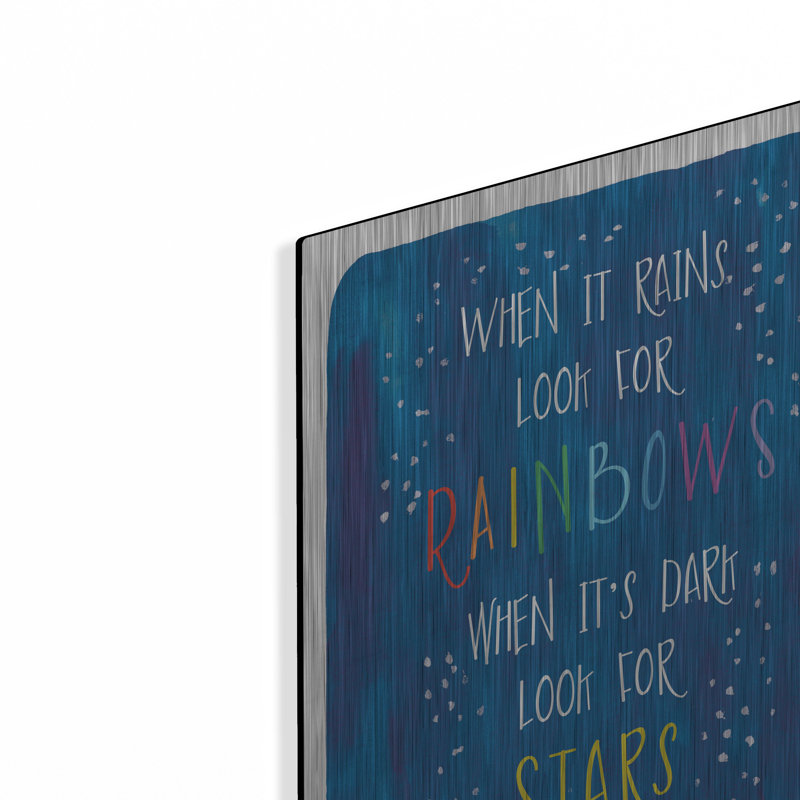 «Rain-stars» par Erin Clark, art mural en métal, H 16 po x l 12 po