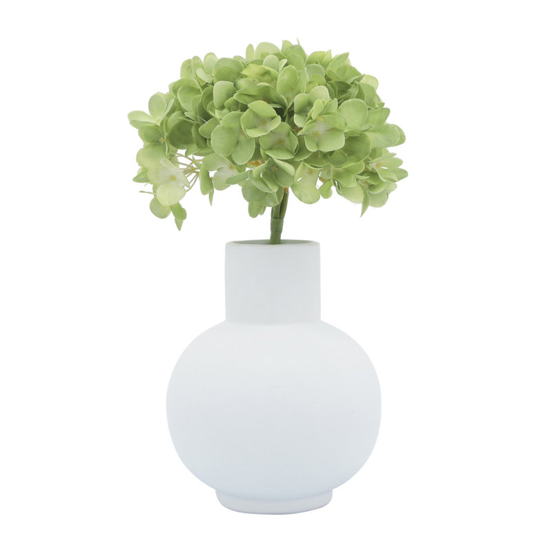 Ceramic Vase - Elegant Single Accent Piece for Contemporary Home Styling and Living Room, Blanc