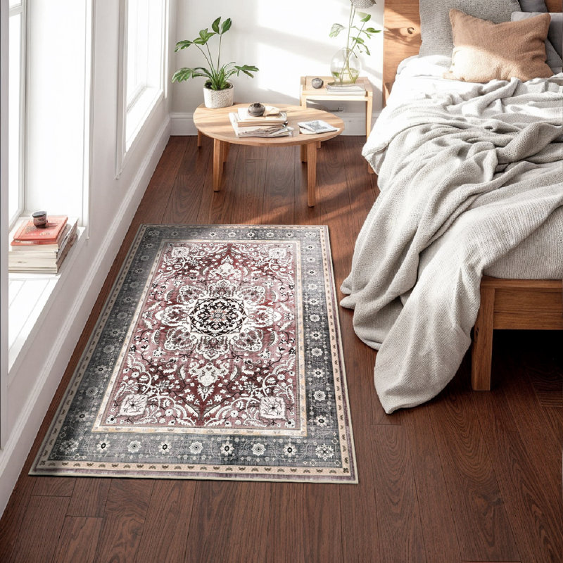 Tapis de couloir antidérapant en caoutchouc à doublure en caoutchouc antidérapant Home Decor, Rectangle 2 pi 8 po x 4 pi