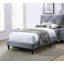 Lit double avec tête de lit réglable 1pc, mobilier de chambre en velours gris pour chambre d'enfant-785310508-785310510