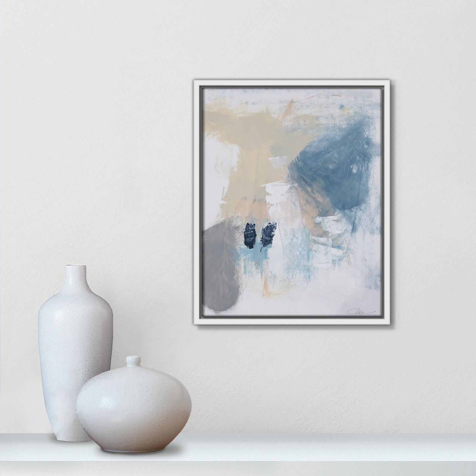Coastal Carnival II Print by Casa Fine Arts, No Mat, 15.5" H x 12.5" W x 2" D, White Floater Framed Canvas