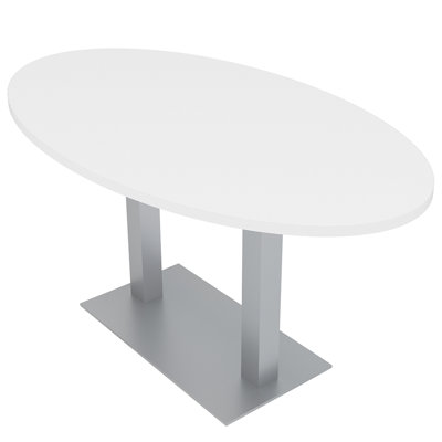 Table de conférence avec bases doubles